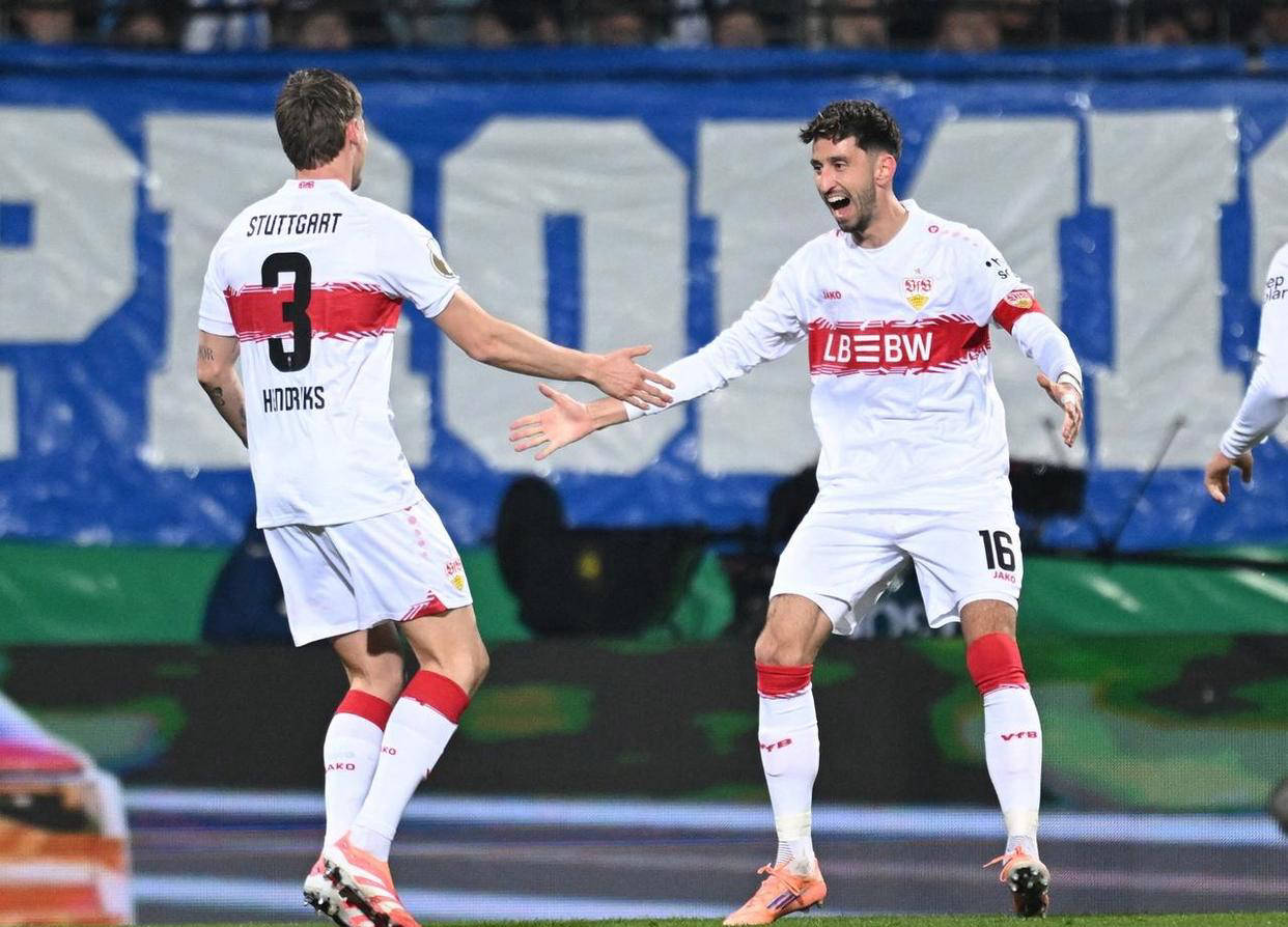 赛前斯图加特调整名单以备德国杯，外线爆发环节打磨，赛场秩序良好，团队化学反应显著的简单介绍